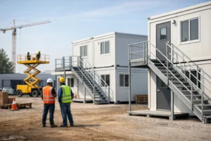 Aluguel de módulo habitacional para obra