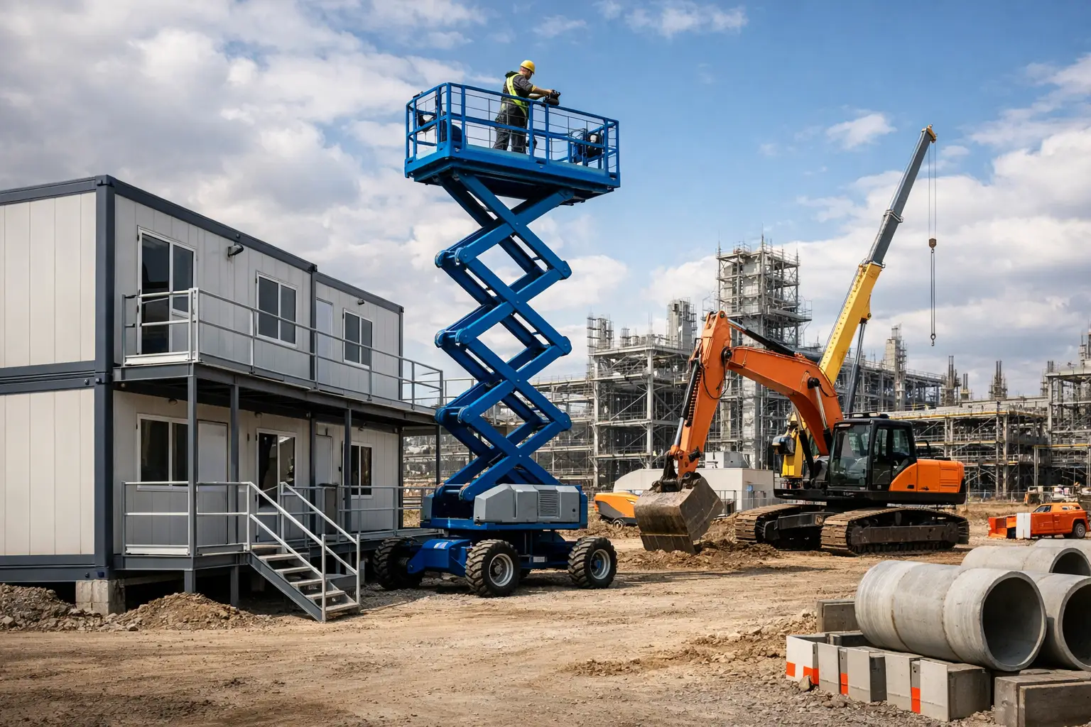 Guia de locação para obras industriais